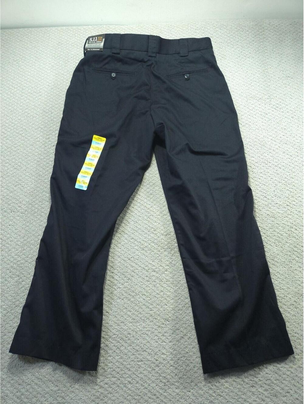 5.11 Tactical Pants Womens 14 NWT PDU A-Class Twill Uniform Navy 64304 Unhemmed